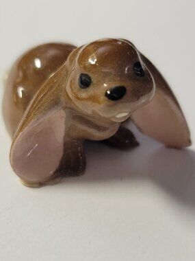 Hagen Renaker Lop Eared Rabbit Crouching Figurine
